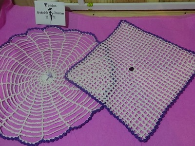 Cómo tejer motivo redondo y cuadrado a crochet muy fácil