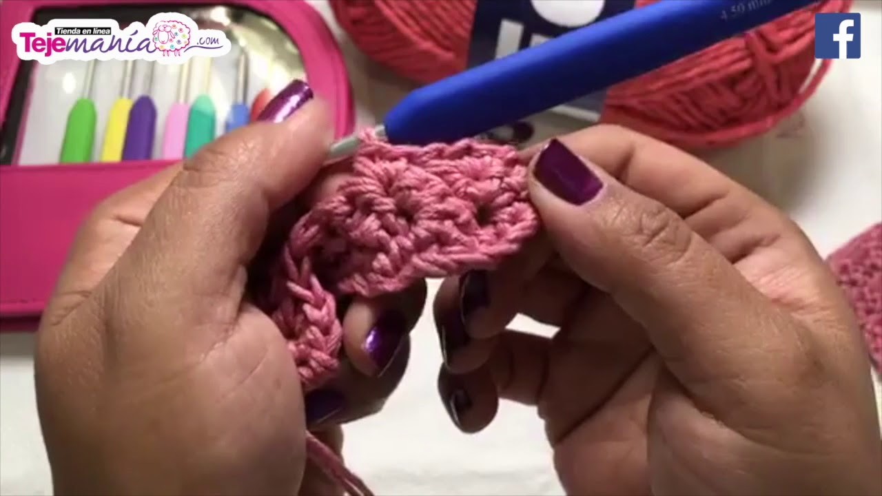 Cómo tejer puntada de conchas en crochet