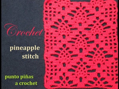 Crochet punto tejiendo piñas  - Mi Rincón del Tejido