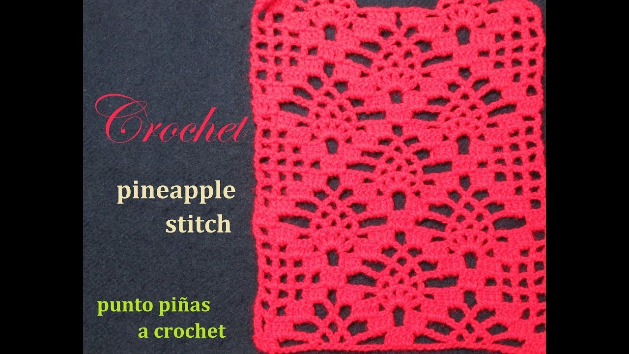 Crochet punto tejiendo piñas  - Mi Rincón del Tejido