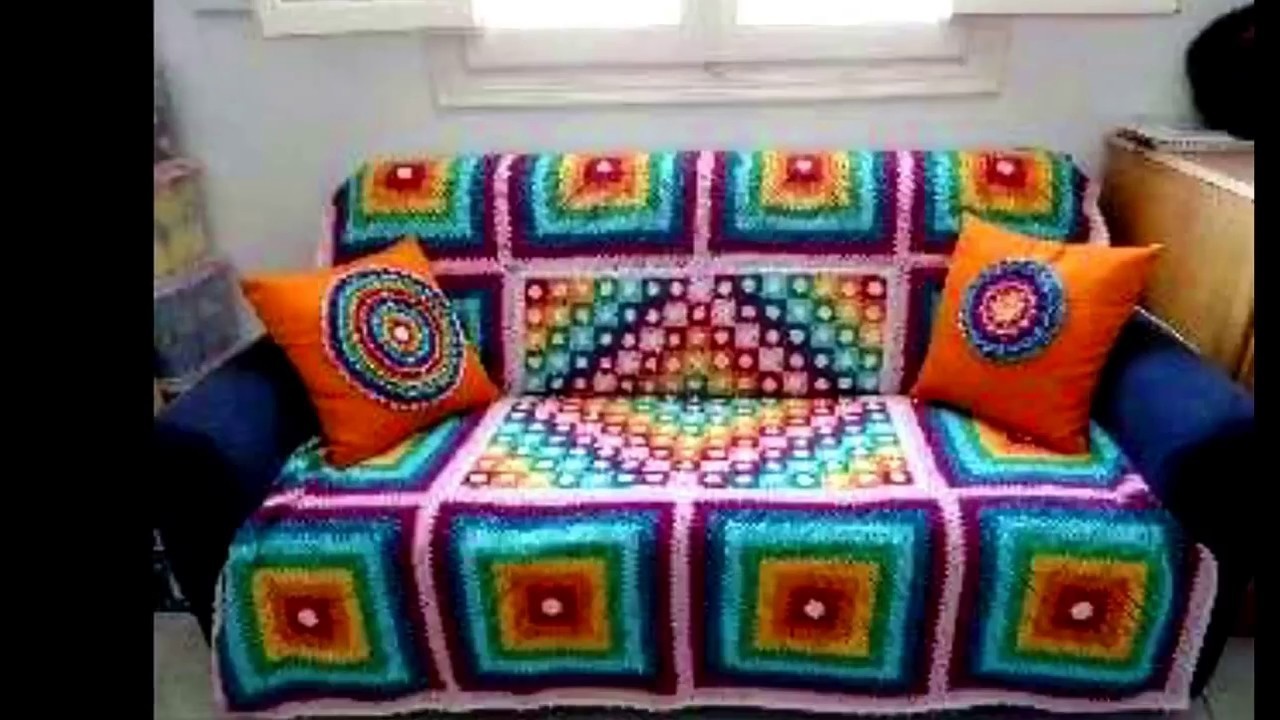 Cubre sillon y cama tejido a Crochet ganchillo