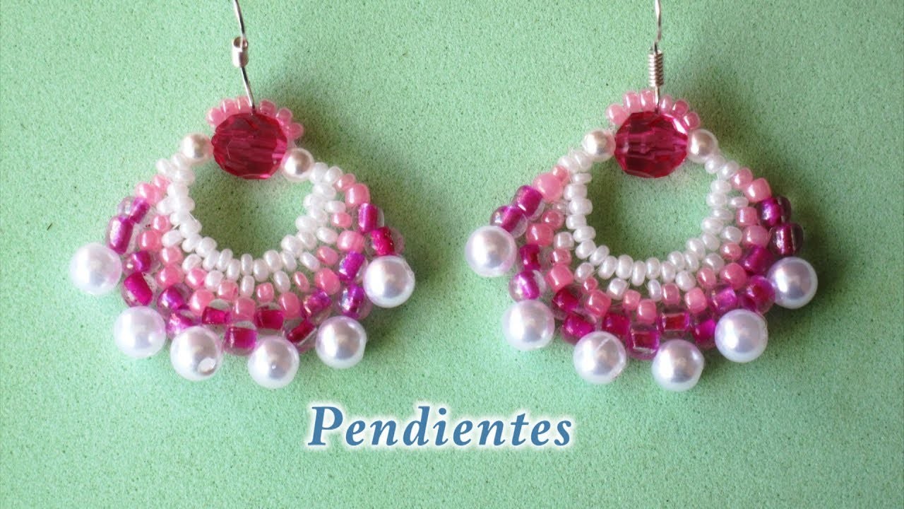 DIY - Pendientes rosa fucsia DIY - Pink Fuchsia Earrings