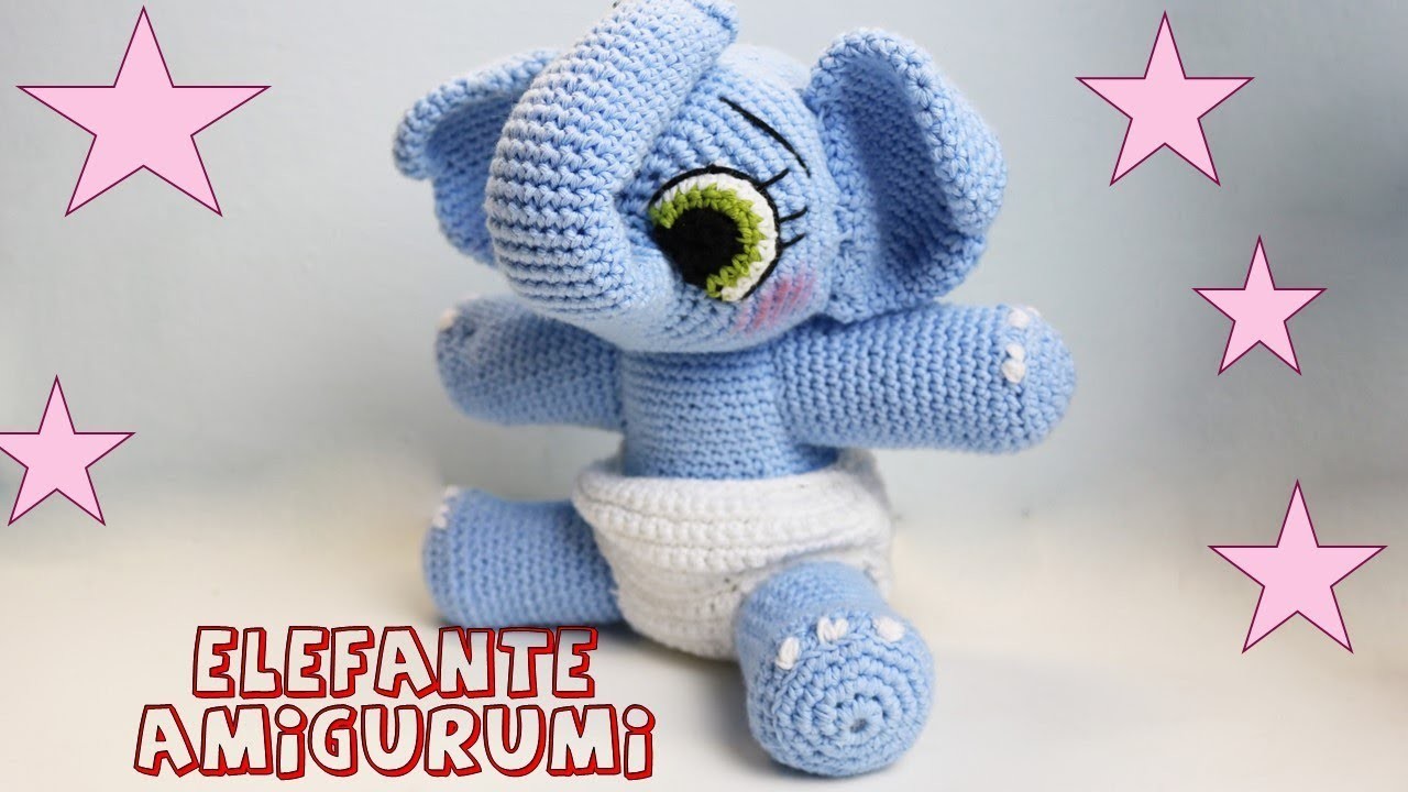 Elefante amigurumi parte1 Tutorial crochet
