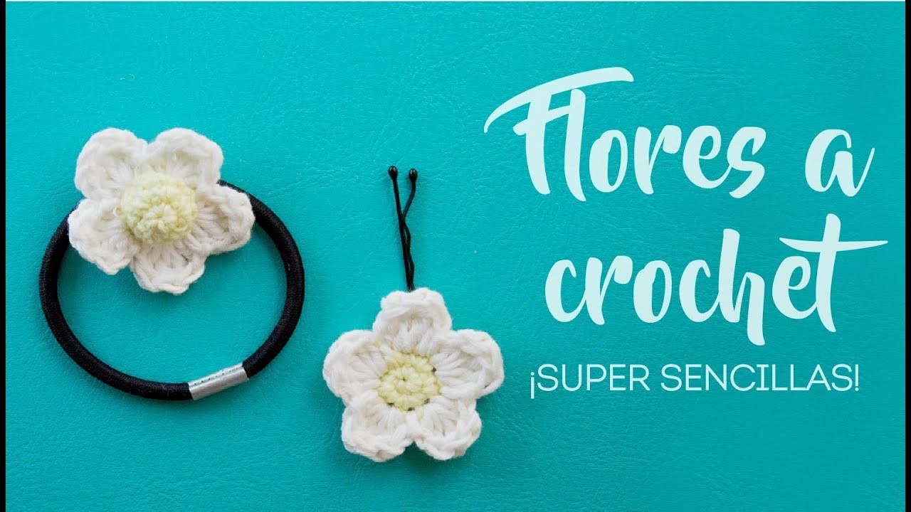Flores sencillas a crochet - Coleteros y horquillas amigurumi