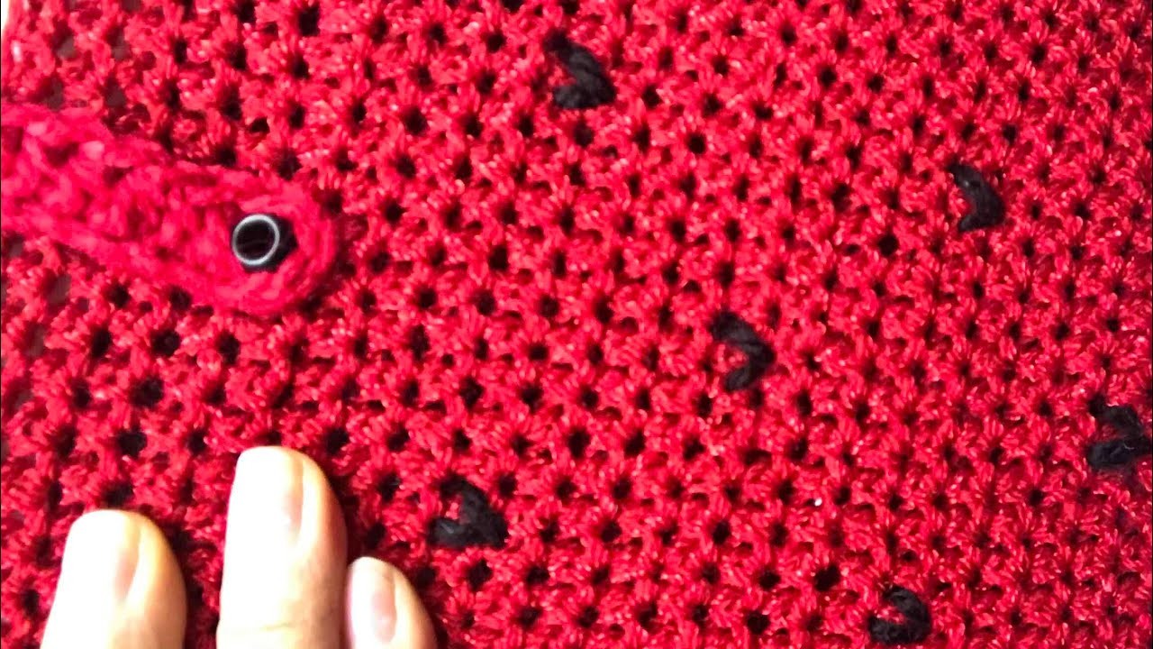 Funda para iPad- tableta estilo sandia tejida a crochet fácil ! Nya Crochet ❤️