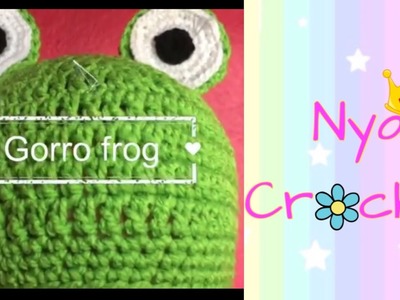 Gorro tejido a crochet estilo frog-rana fácil ! • Nya Crochet ❤️