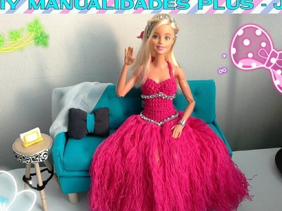 Manualidad * crochet *:video 1de 3.Vestido para muñecas barbie????DIY crochet dress for barbie dolls