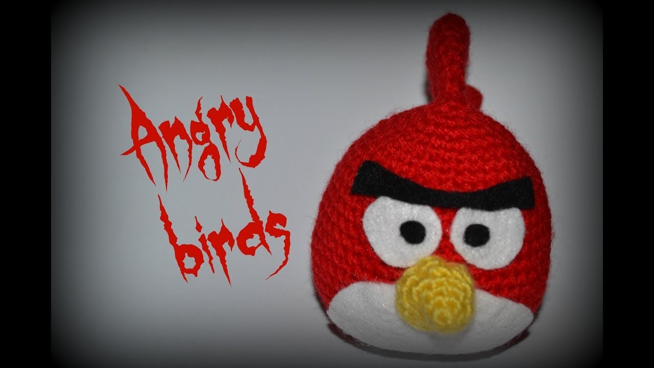 Pájaro rojo de Angry Birds (Terence) || Crochet o ganchillo.