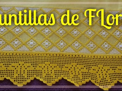 Puntilla de Flores para Servilletas- Puntillas de Flores a Crochet #16