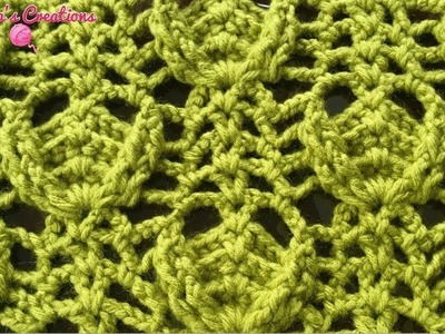 TEJIDOS A CROCHET: Puntada Canastilla. HOW TO CROCHET: Basket Crochet Stitch