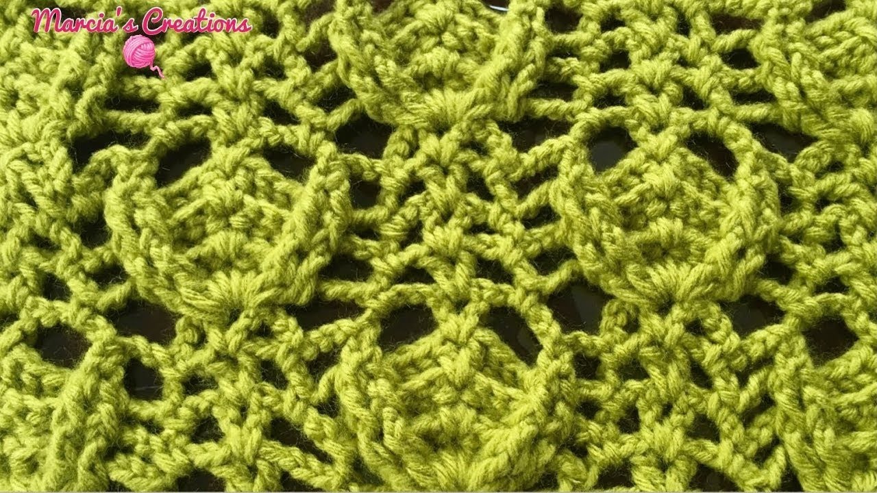TEJIDOS A CROCHET: Puntada Canastilla. HOW TO CROCHET: Basket Crochet Stitch