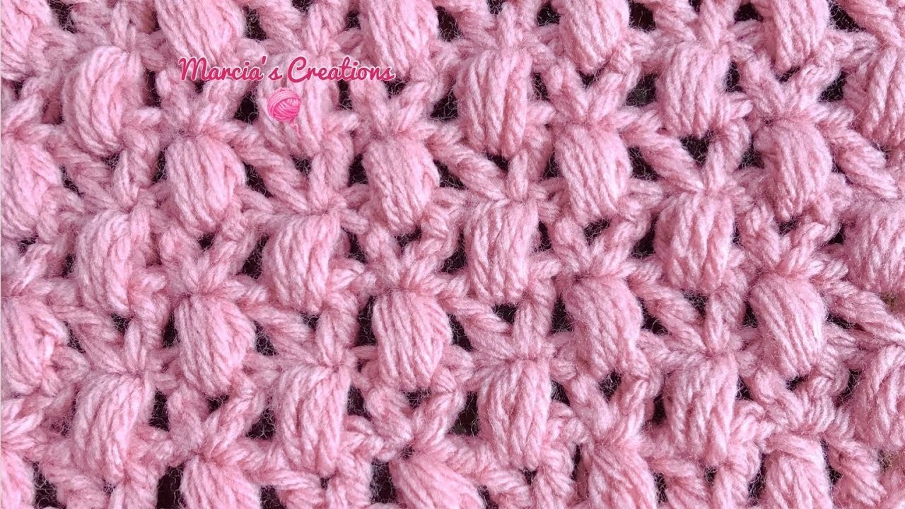 TEJIDOS A CROCHET: Punto VPuff. HOW TO CROCHET: VPuff Crochet Stitch