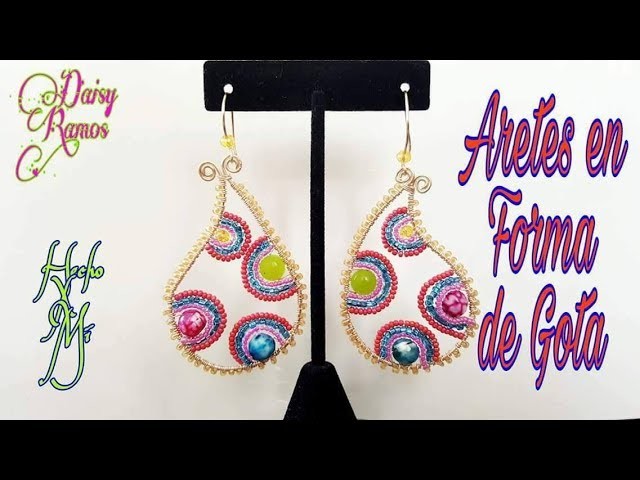 Aretes estilo Boho, Hippie Earings, DIY Alambrismo