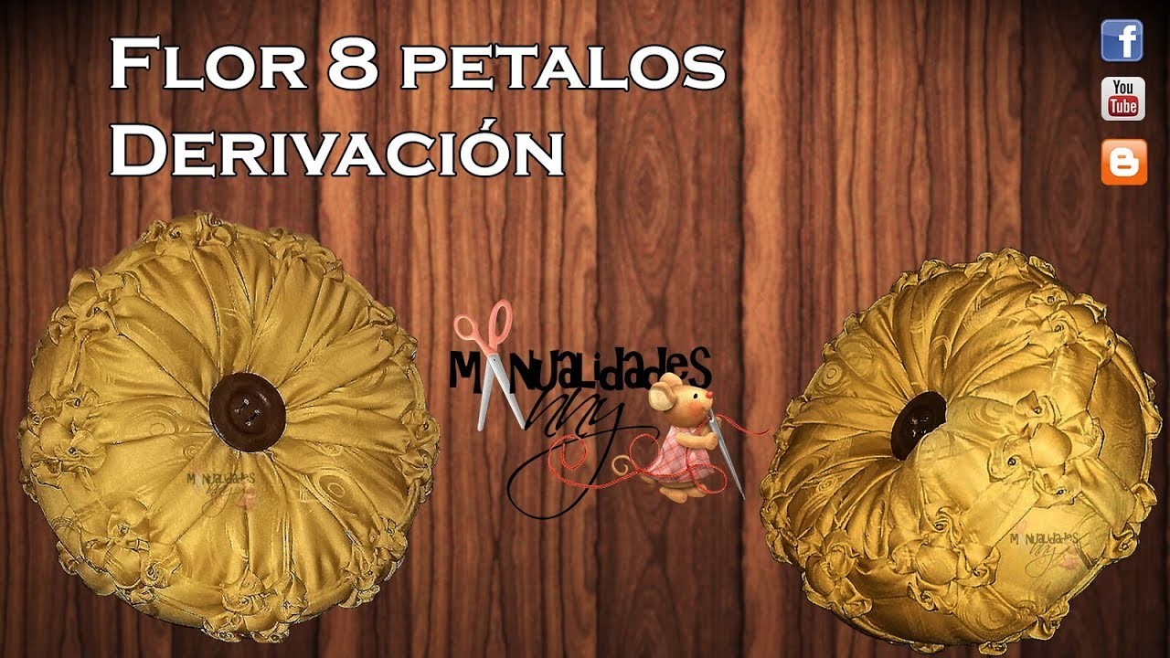 CLASE XXIII - FLOR OCHO PETALOS DERIVACION| Manualidades Anny