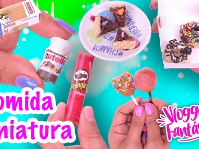 COMIDA en MINIATURA Nutella, Cupcakes, Donas y más! - Conny - Vloggeras Fantasticas