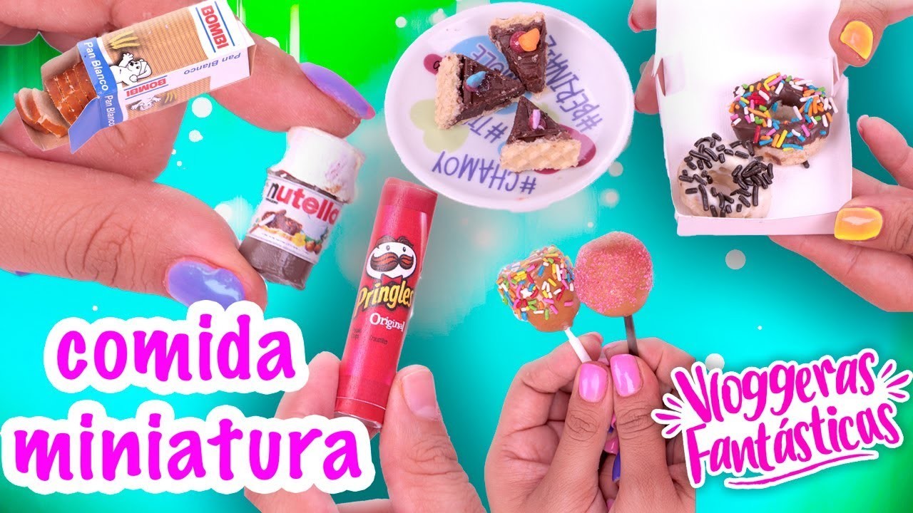 COMIDA en MINIATURA Nutella, Cupcakes, Donas y más! - Conny - Vloggeras Fantasticas