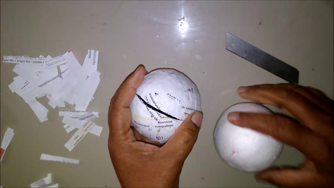 Como hacer esferas de papel |manualidades creativas|