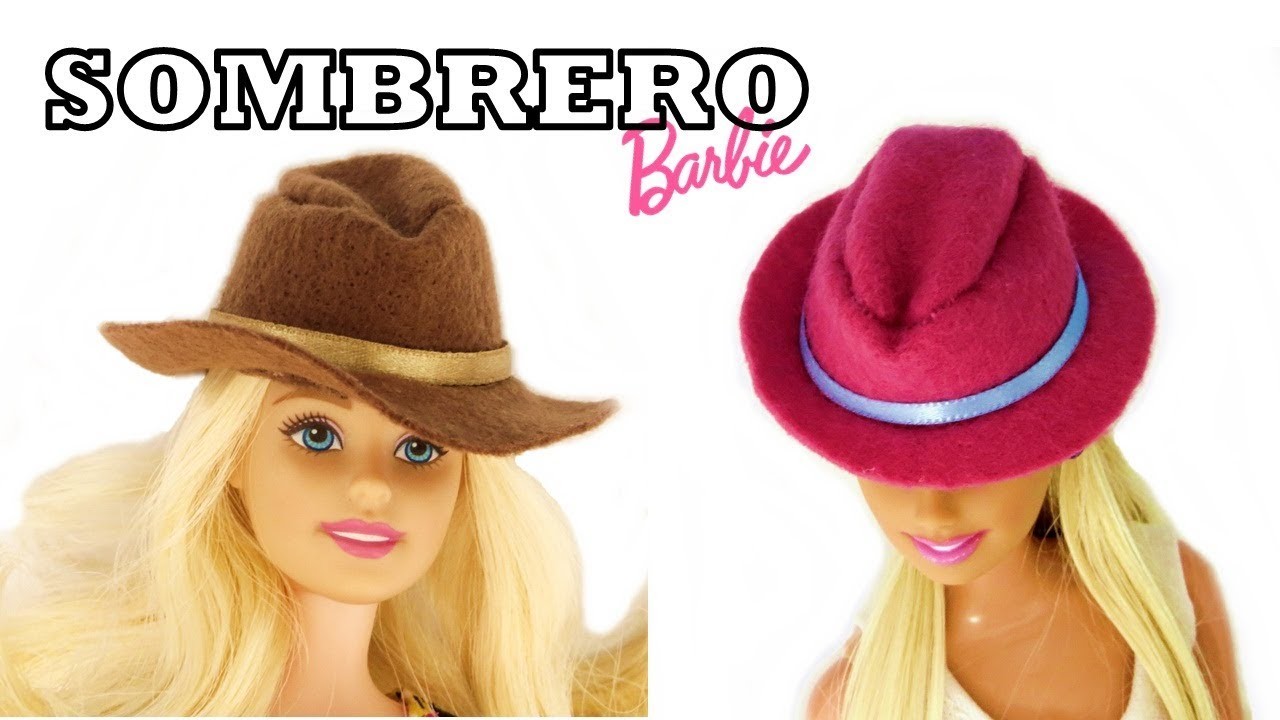 Cómo Hacer Facil Sombrero para Barbie y Otras Muñecas Manualidades Paso a Paso House Toy en Español
