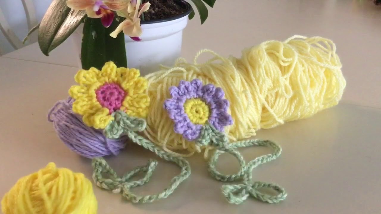 Cómo hacer Marca a Páginas con Flores en crochet ( Fácil) Flor #3