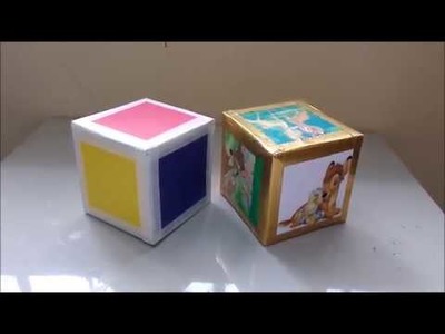 Como hacer un cubo; fácil, rápido, resistente -MANUALIDADES CREATIVAS