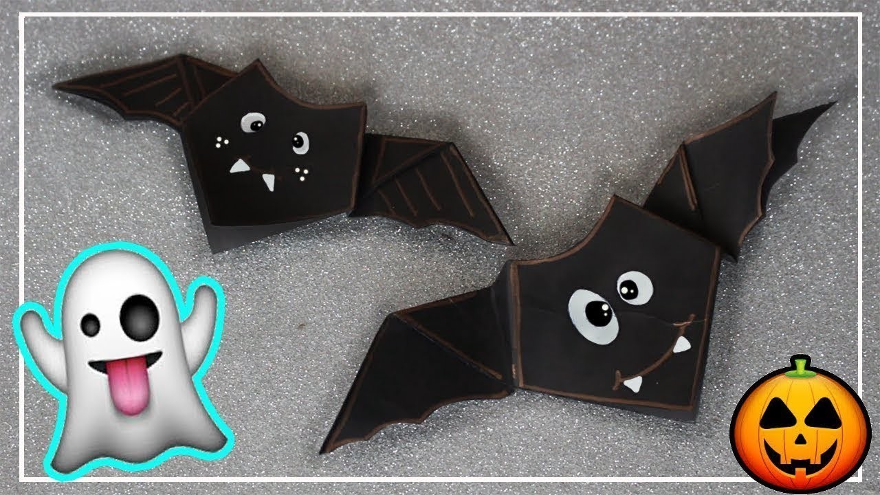 Como hacer un Murciélago origami paso a paso | DIY murciélago Halloween | Murciélago de papel facil