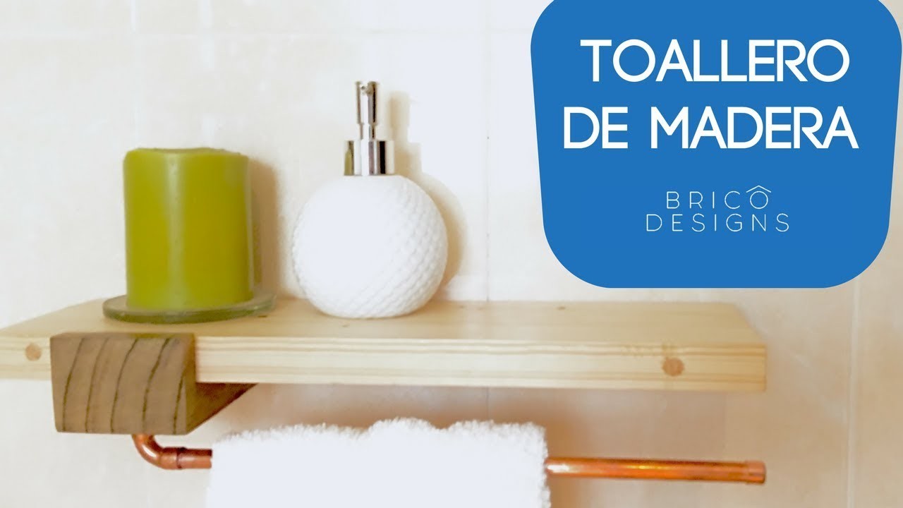 Como hacer un toallero de madera | DIY towel holder