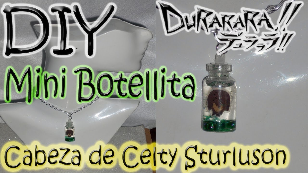 #DIY Anime: #Minibotellita con la cabeza de #Celty Sturluson de #Durarara Dije Charm