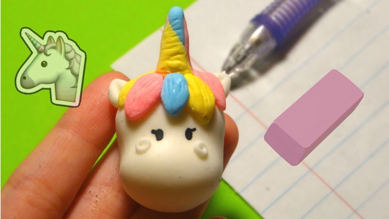 ????DIY Borrador Unicornio Casero ! Homemade Unicorn Eraser !???? #backtoschool