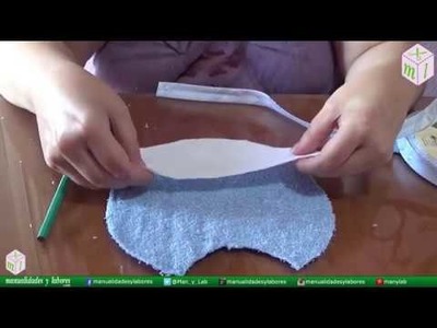 DIY - Cómo hacer un babero con Manualidades y labores