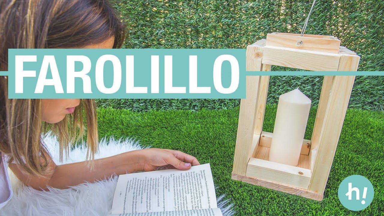 Farolillo de madera · Handfie DIY