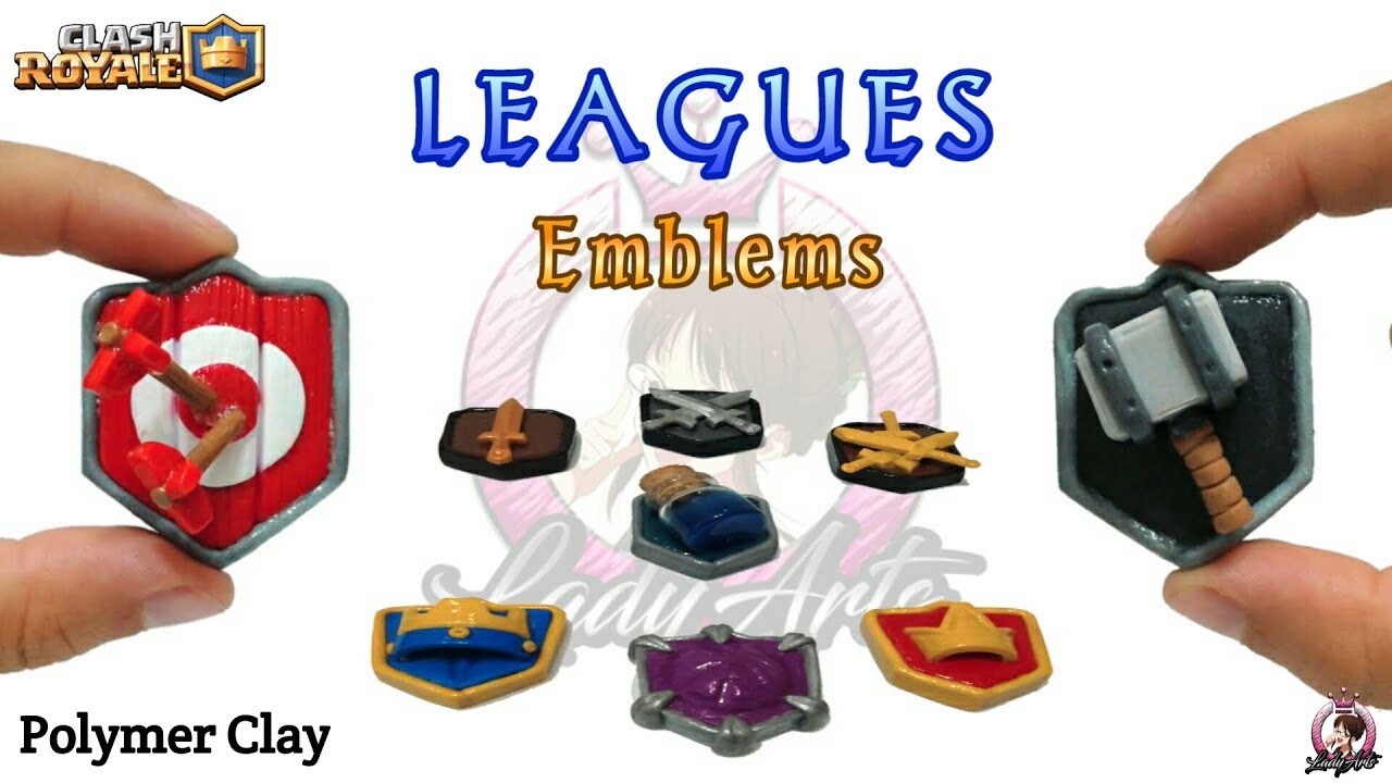 Full Emblems Leagues | Clash Royale | Polymer Clay Tutorial