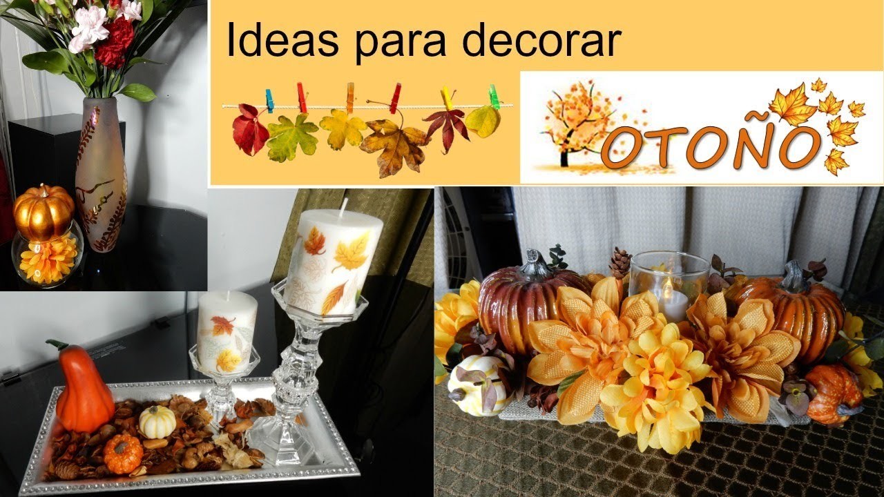 IDEAS PARA DECORAR EN OTOÑO | DIY | DOLLAR TREE | Kenimar
