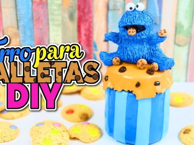 IDEAS Y MANUALIDADES PARA DECORAR - Tarro para guardar galletas DIY Cookie Monster