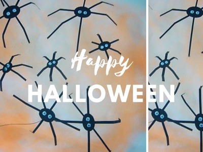 Manualidades para Halloween: Como hacer arañas de papel con los niños DIY ♥