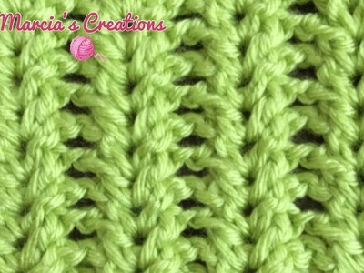 TEJIDOS A CROCHET: Puntada Espiga. HOW TO CROCHET: Spike Crochet Stitch