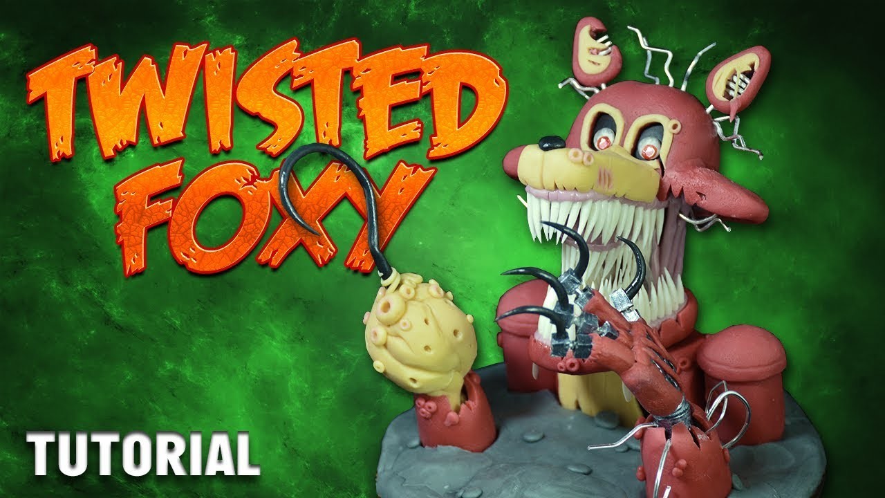 TWISTED FOXY | FNAF : The Twisted Ones | Cold Porcelain. Polymer Clay Tutorial