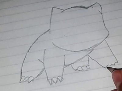 Como dibujar a bulbasaur facil paso a paso