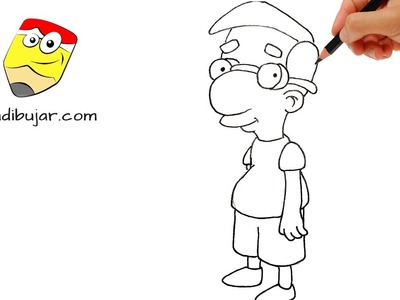 Cómo dibujar a Milhouse (Simpsons) fácil paso a paso - Dibujos a lápiz para Niños