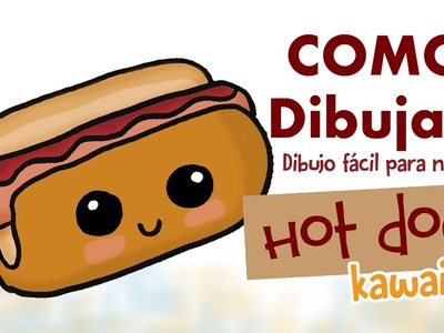 Como dibujar hot dog ???? kawaii. Dibujo fácil para niños