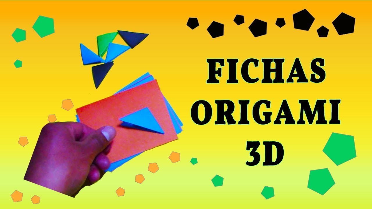 COMO HACER PIEZAS DE PAPEL ORIGAMI 3D