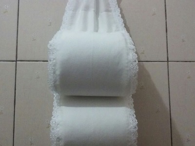 Cómo hacer un porta rollo de papel higiénico (reciclando una sábana)