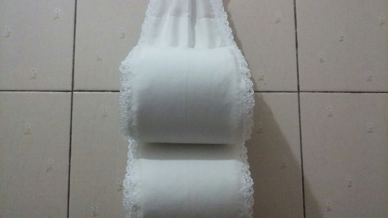 Cómo hacer un porta rollo de papel higiénico (reciclando una sábana)