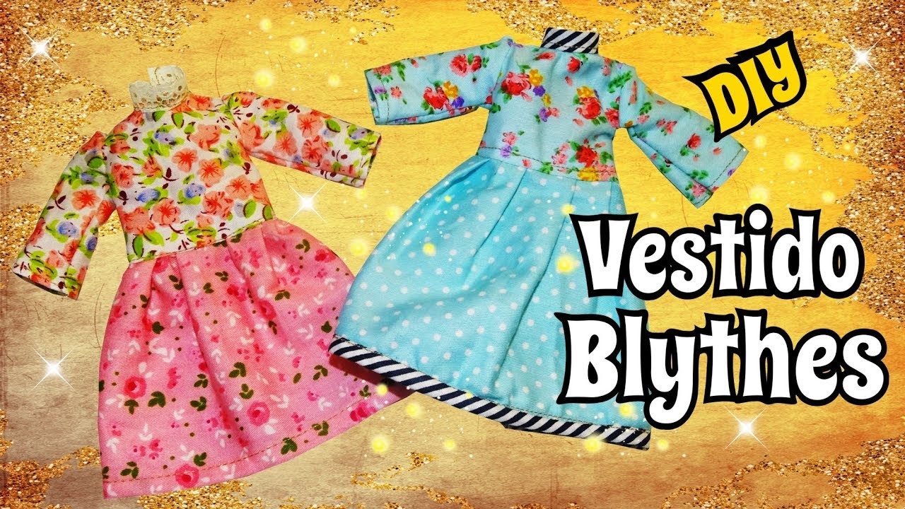 Como hacer un Vestido con Mangas para Muñecas Blythes DIY Costura