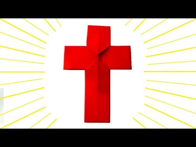 Cruz Católica de papel Origami fácil - Catholic Cross Paper Origami Easy
