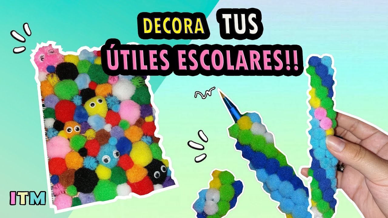 DECORANDO útiles ESCOLARES!!*DIY*Decoration of SCHOOL supplies!!