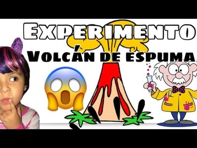 DIY- Como hacer un volcán de espuma-Experimento para niños fácil de hacer.