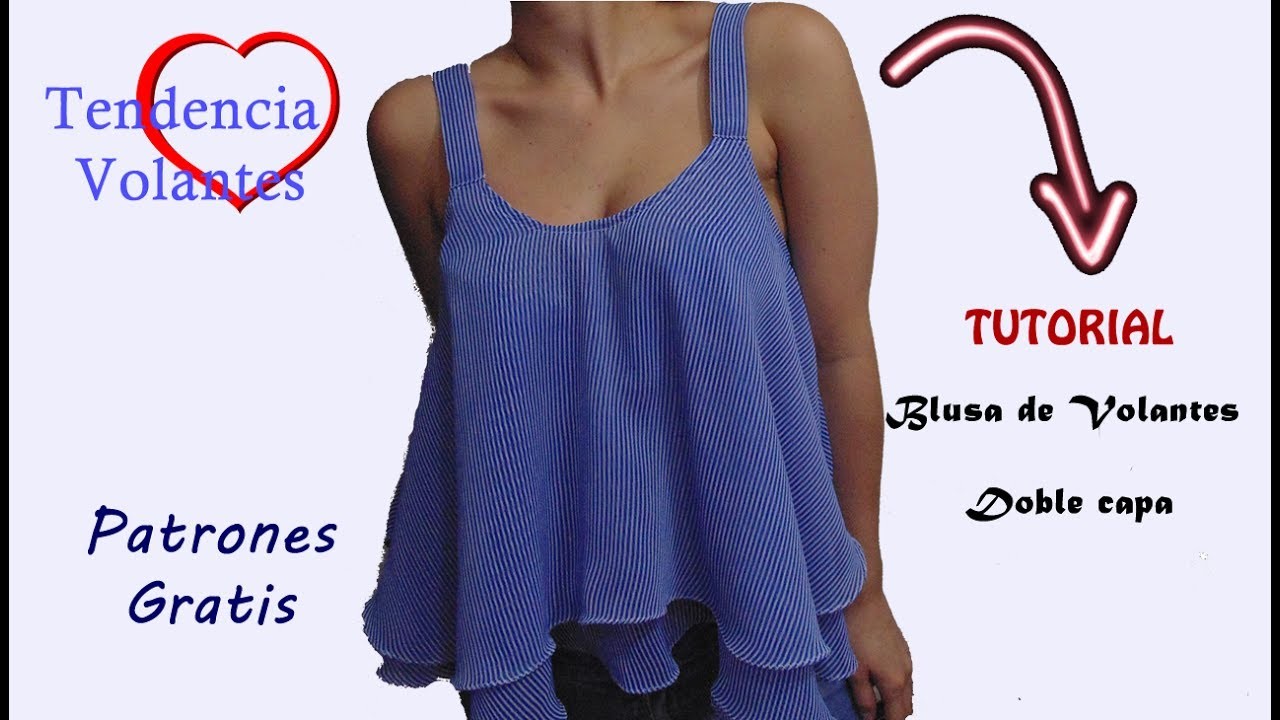 DIY Costura: Blusa de Dama Volante (patrones gratis)