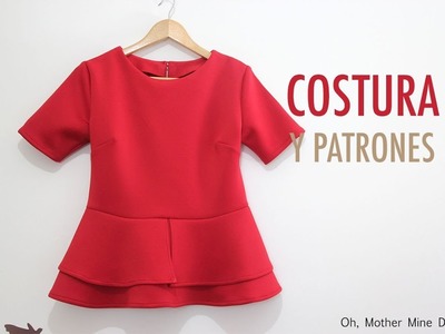 DIY Costura blusa peplum para mujer (patrones gratis)