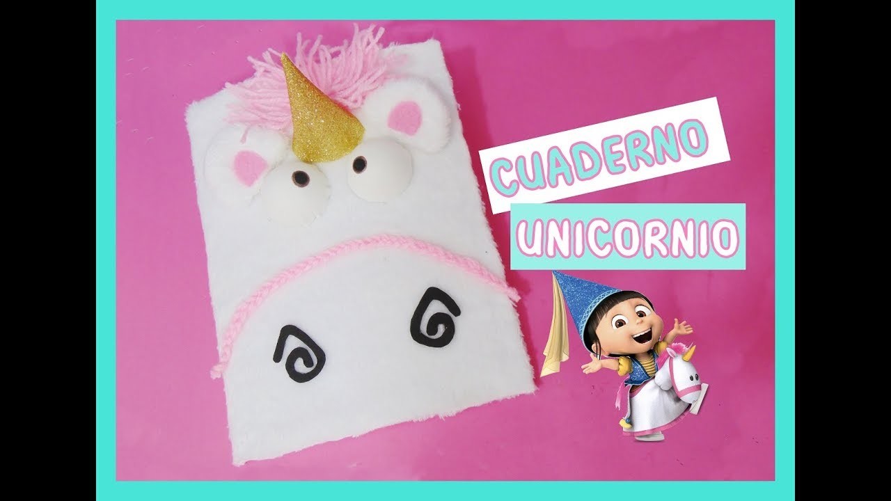 DIY - cuaderno unicornio de los minions