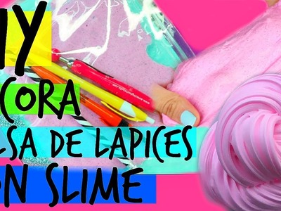 DIY: DECORA TU BOLSA DE LAPICES CON SLIME ✏️ BeautyByPriscila